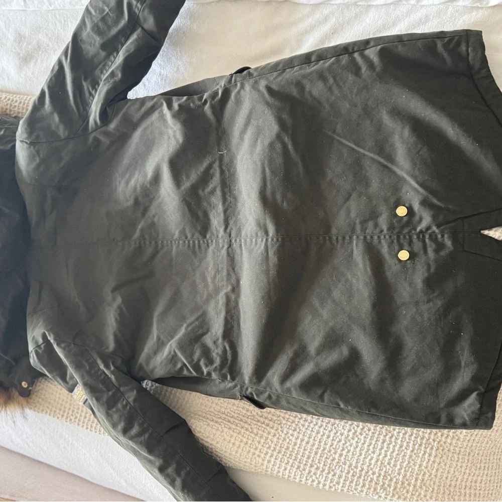 Holland Cooper New Green Waxed Parka - Picture 15 of 17